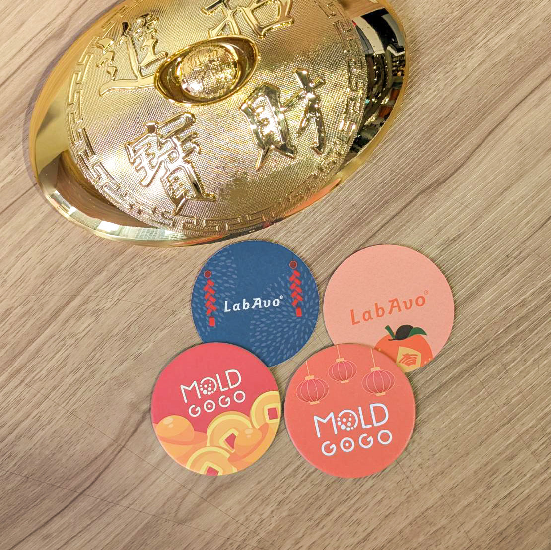 【新年限定】MoldGoGo香氛大圓卡2片組-茉莉花香(顏色隨機)