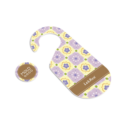 MoldGoGo防霉吊卡 花磚風格款-率性梅花