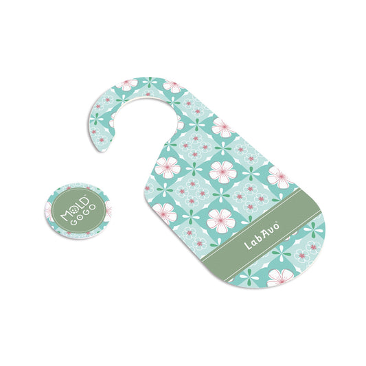 MoldGoGo防霉吊卡 花磚風格款-舒心油桐