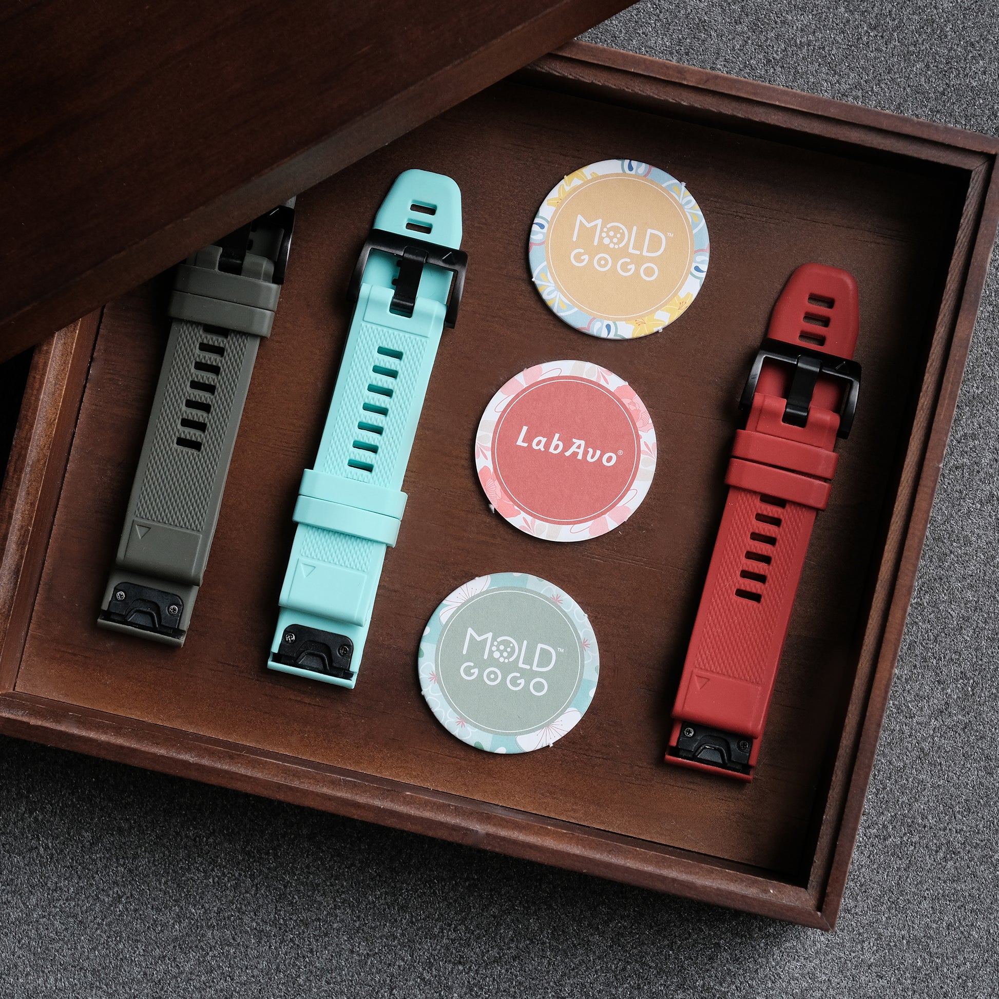 MoldGoGo防霉吊卡 花磚風格款-舒心油桐