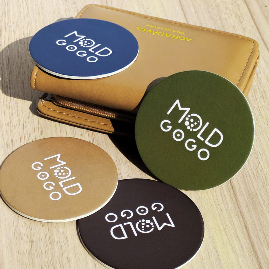 MoldGoGo 大圓卡商品示意，組合顏色隨機