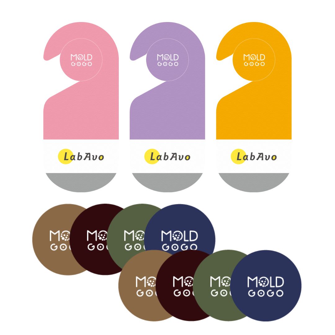 【換季衣物收納】MoldGoGo防霉吊卡Pantone款3入+大圓卡8入(顏色隨機)