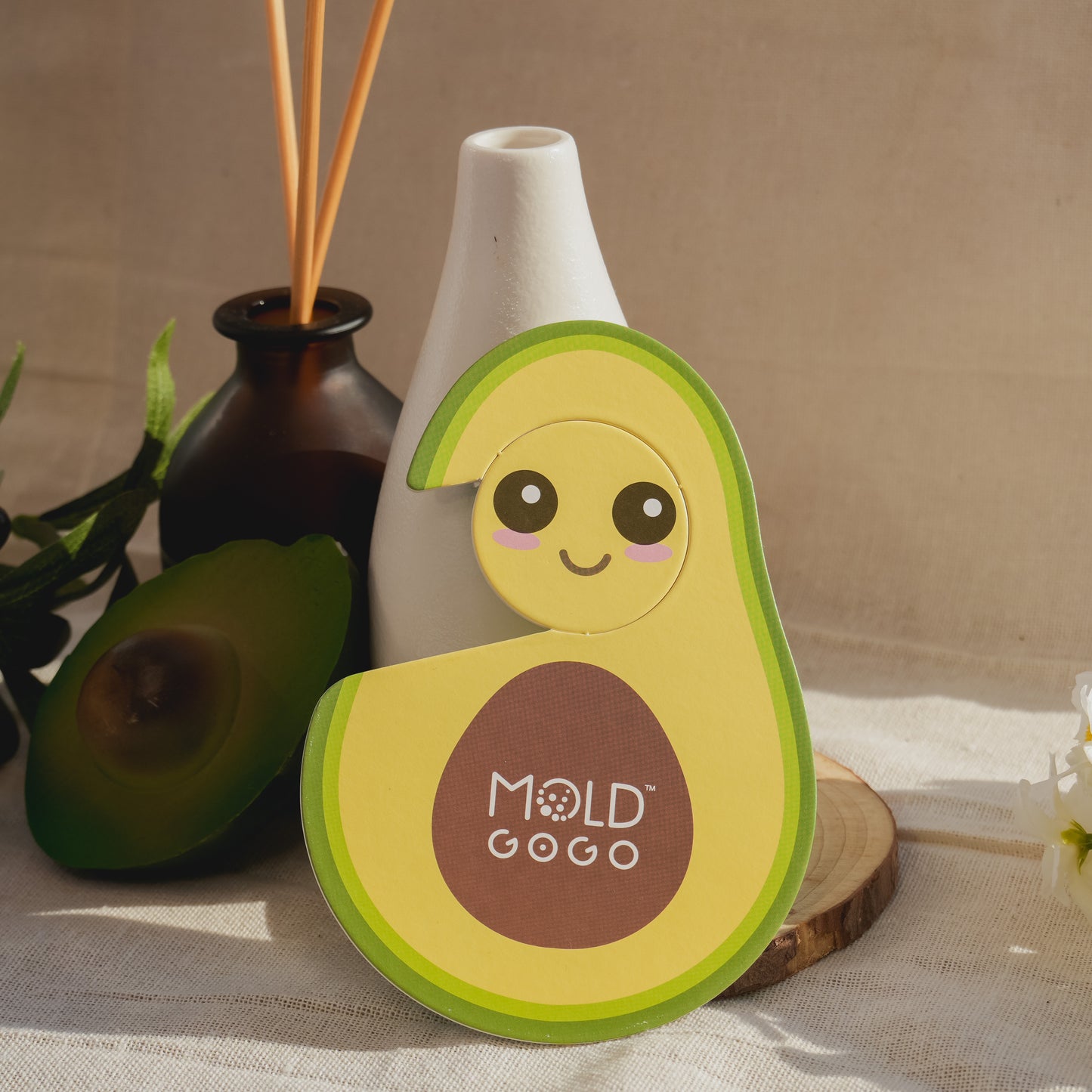 【換季衣物收納】MoldGoGo防霉吊卡酪梨款3入+大圓卡8入(顏色隨機)