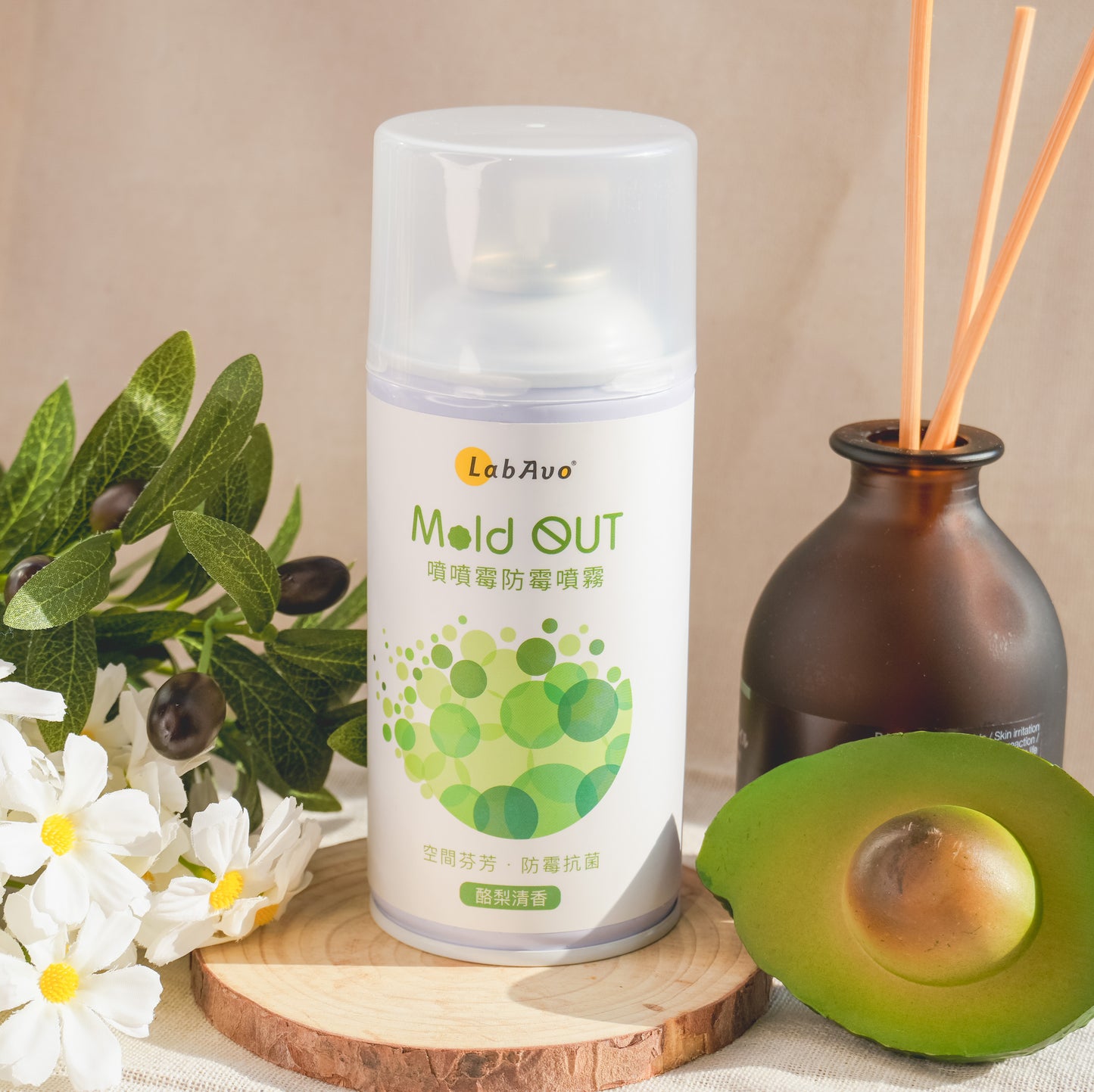 【換季臥室防霉】MoldOUT噴噴霉3罐+MoldGoGo防霉吊卡酪梨款4片